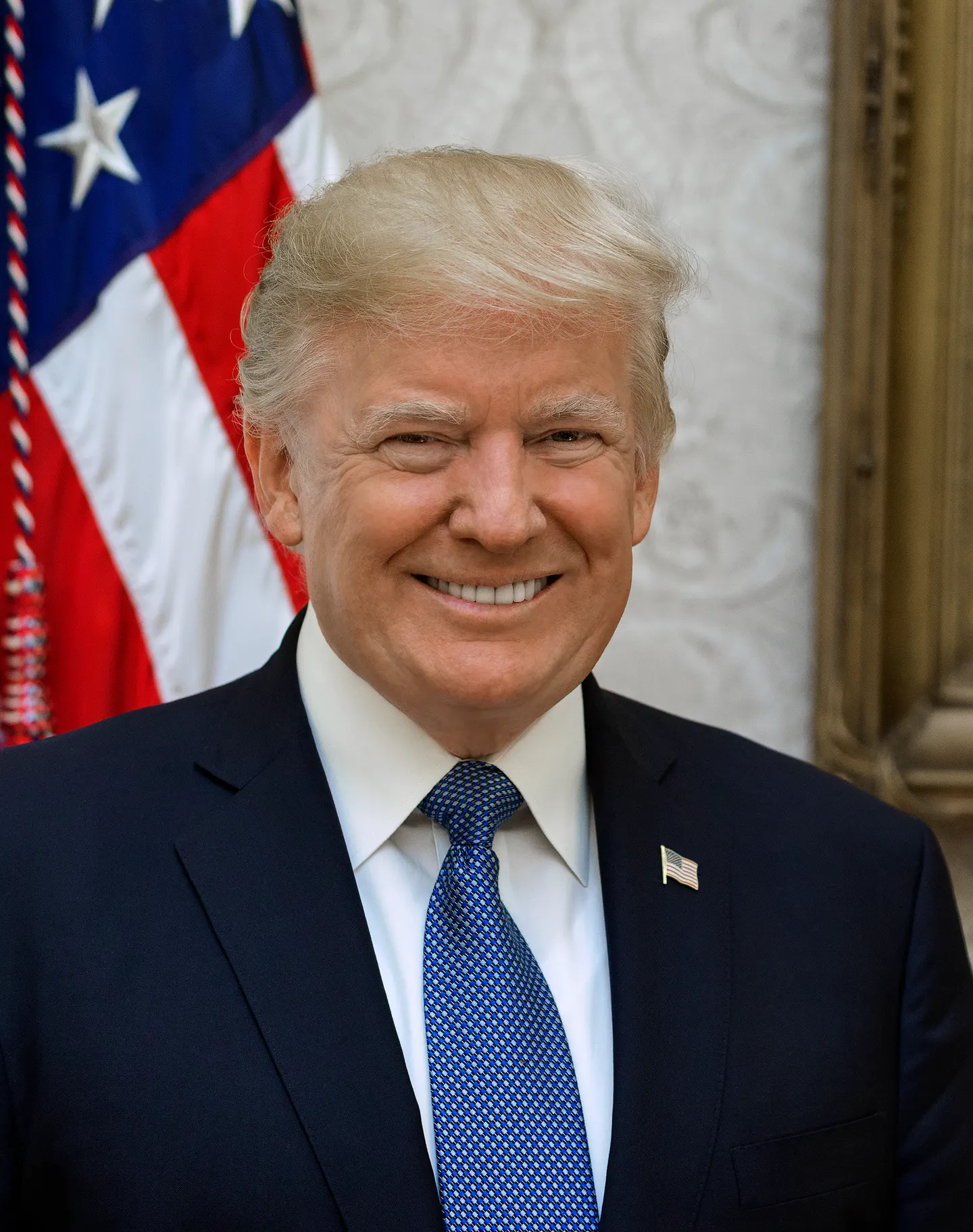 Donald Trump in his official White House portrait