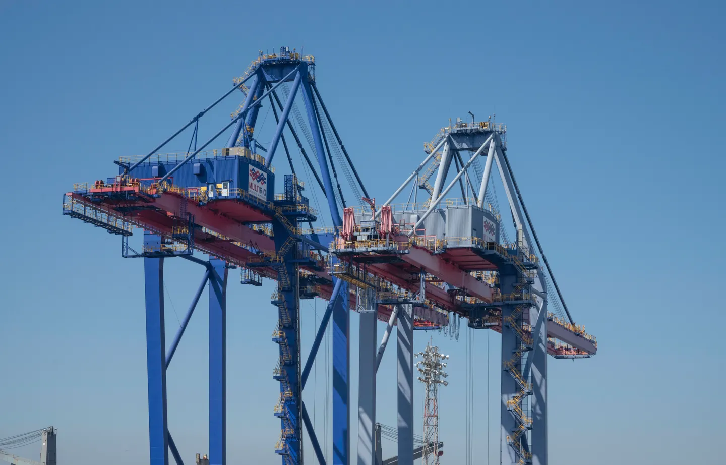 Container cranes at the Port of Rio de Janeiro in 2023