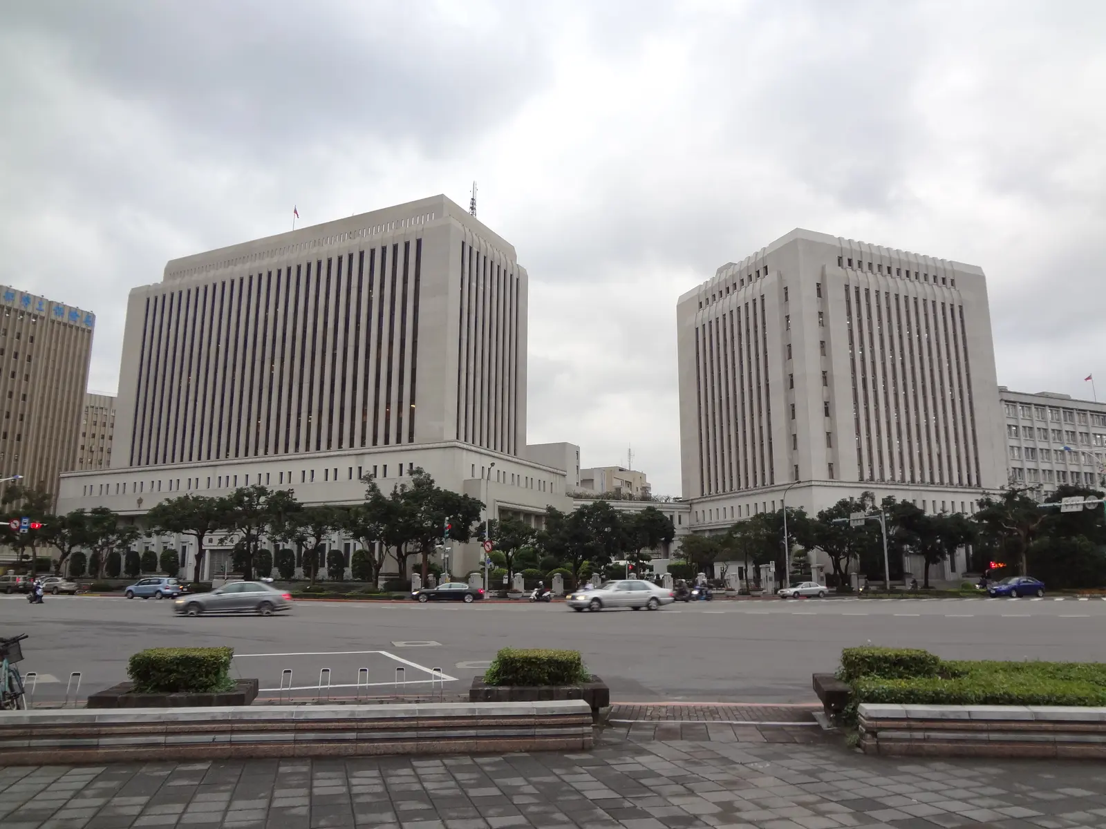 The Central Bank of the Republic of China buildings in Zhongzheng District, Taipei.